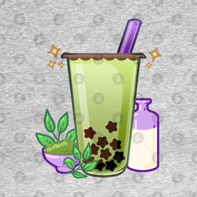 Matcha Boba by Ranefea